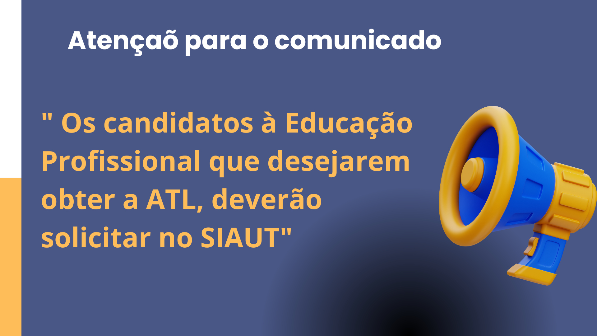 Disponibilização de Requerimentos para Solicitação de ATL – Cursos Técnicos